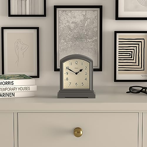Jones Clocks® Tavern mantel clock, Dark Grey, 15.5 x 14 x 6 cm - Image 3