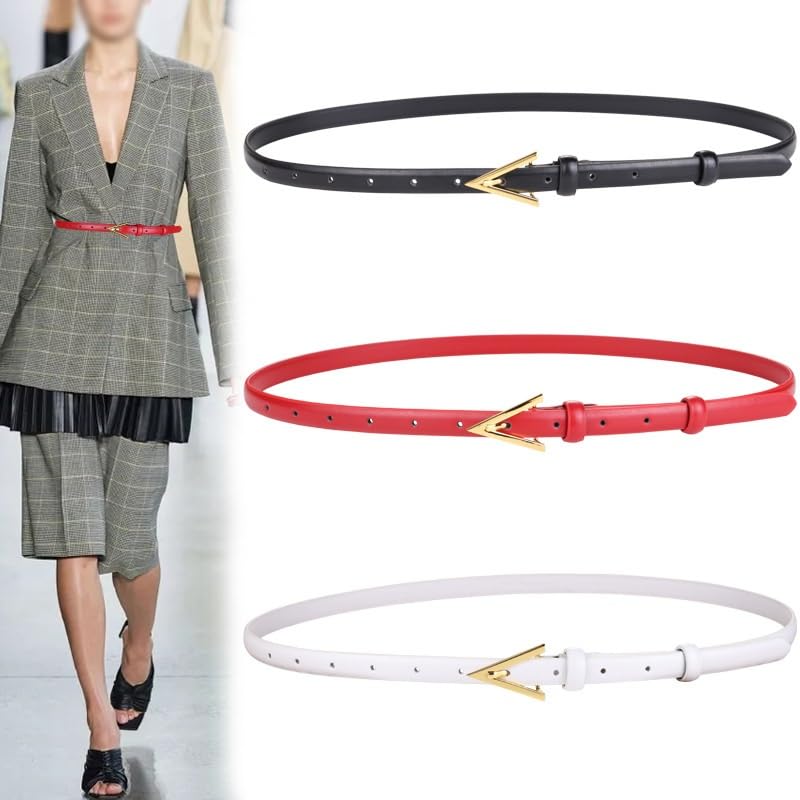 Slim Waistband for Women's Decoration Suit with Dress Shirt Waist Cinched Small Belt for Women's(D)2