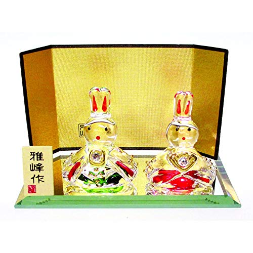 Amazon.co.jp: 【cerapockke】雛人形 クリスタル色彩 うさぎ雛