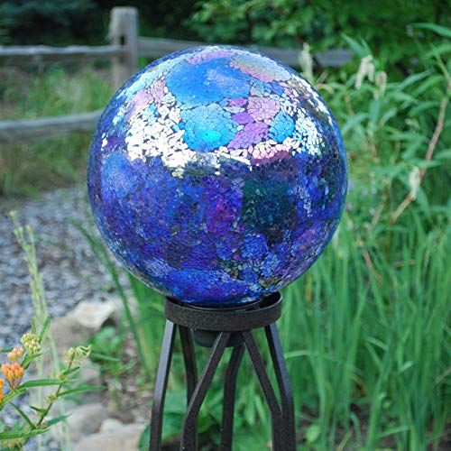 Echo Valley 8196 10-Inch Mosaic Glass Gazing Globe, Arco Iris - Thumbnail 2