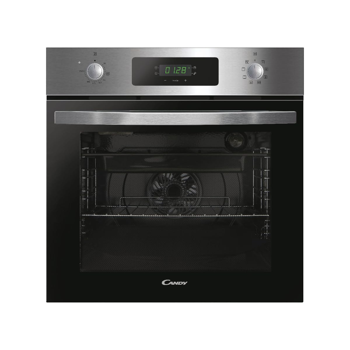 Candy Idea FIDCP N615 L, Multifunction Oven, 65L, 1 Tray and 1 Grid, Radial Fan, Aquactive Cleaning, Convection + Fan, 8 Functions, Push&Pull Controls, Double Glass Door, Black — view 10