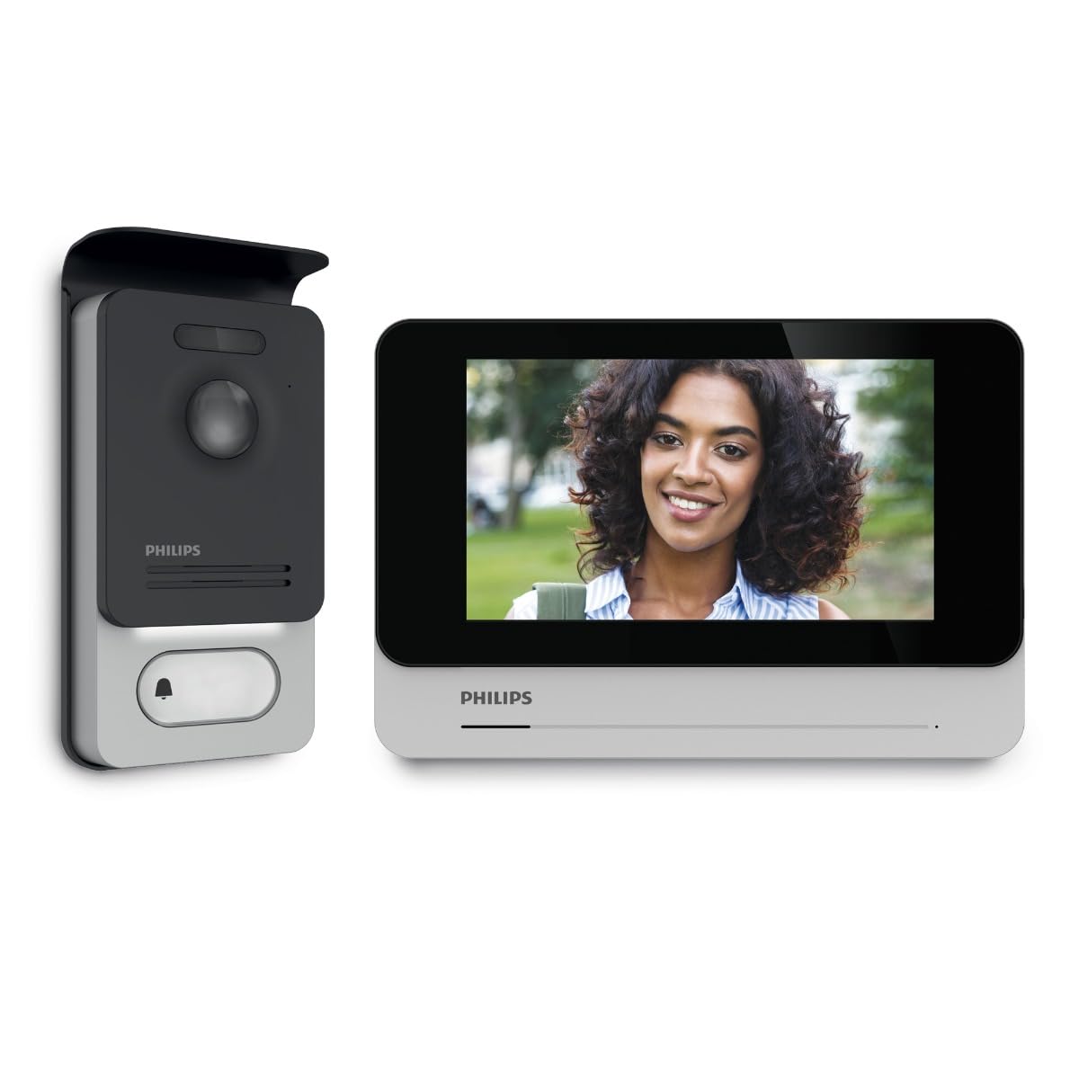 Philips - Visiophone filaire connecté smartphone avec 2 écrans - WelcomeEye Connect 2