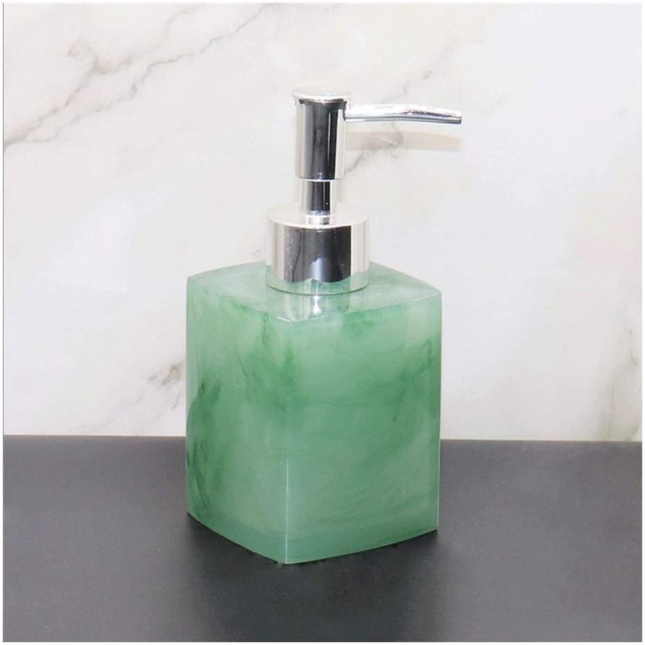 Dozownik Mydła Dozownik Balsamu Emerald Green Dozownik Do Mydła Pompa Do Mydła Lekkie Luksusowe Akcesoria Łazienkowe Zestaw Do Kąpieli Żywica Pompa Prysznicowa (Size : A)
