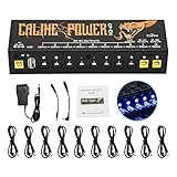 Caline CP-04 Guitar Pedal Power Supply Station Distributor 10 Isolated Output for 9V/12V/18V Effect Pedal with Short Circuit/Overcurrent Protection