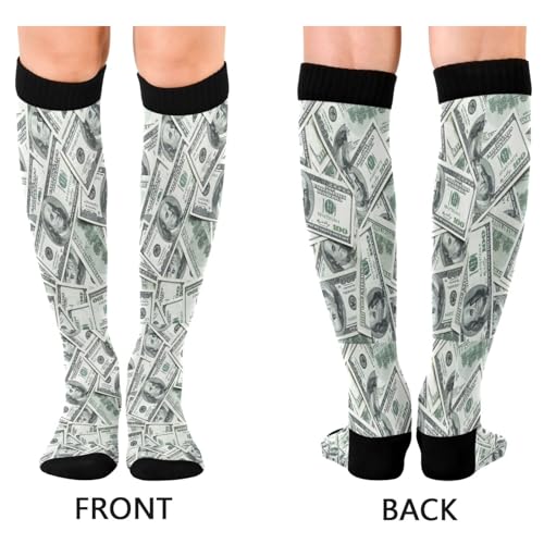 Image of Compression Socks for Men Women Colorful Knee High Socks Support for Athletic Sport Running Hiking Fitness