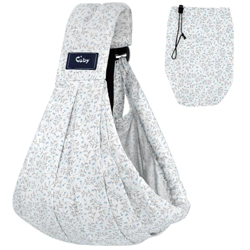 CUBY Wrap Baby Sling Carrier, Baby Wraps Sling Carrier Adjustable Breathable Lightweight Easy to Wearing - Baby Slings for Newborn Infant Toddler...