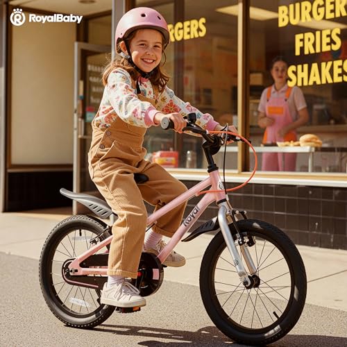 Image of RoyalBaby EZ-Pro Kids Bike, Lightweight Aluminum 2-in-1 Balance to Pedal Bike with One-Key Switch, 14 16 18 20 Inch for Age 3-10 Years