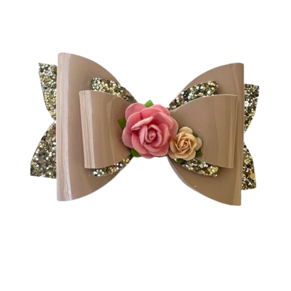 Fashion Crazz 1 Pcs Handmade Fabric Non-Slip Hair Clip, Jaw Clips for Women Hair Pearl Hair Clips