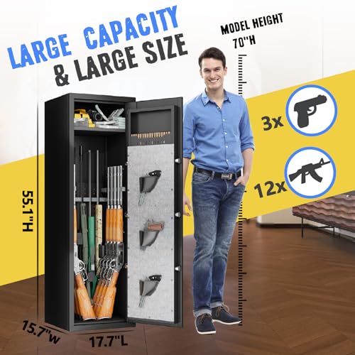 Snapklik.com : 10-15 Large Gun Safe Cabinet