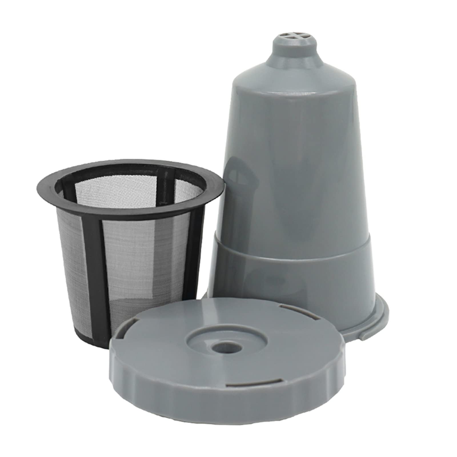 Eaykee Reusable k Cups Coffee Filters - 3 packs Coffee Pods Compatible with Keurig Machines 1.0 Coffee Makers - Fit B30 B40 B50 B60 B70 K10 MINI Plus K-Classic K-Mini Series (Grey)