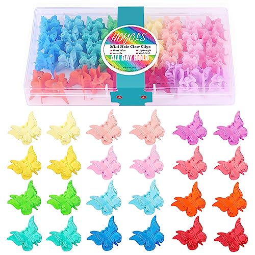 Hoyols Butterfly Hair Claw Clips for 90s