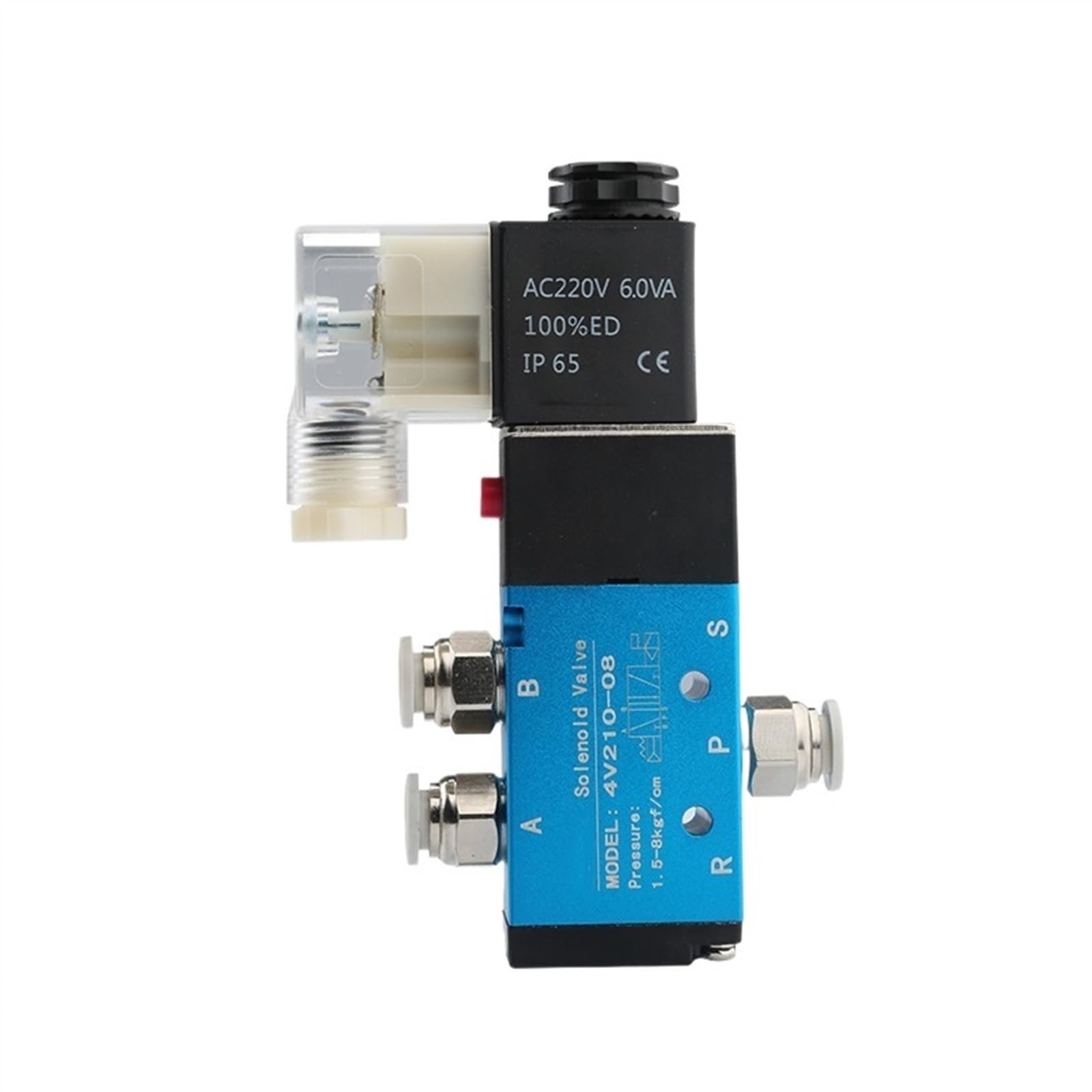 Cihatsln Dc24v-Ordinary Pneumatic Coil Components 4V210-08 Dc24v/Ac220v, High Speed Pneumatic Solenoid Valve Accessories(Dc24v-Ordinary)