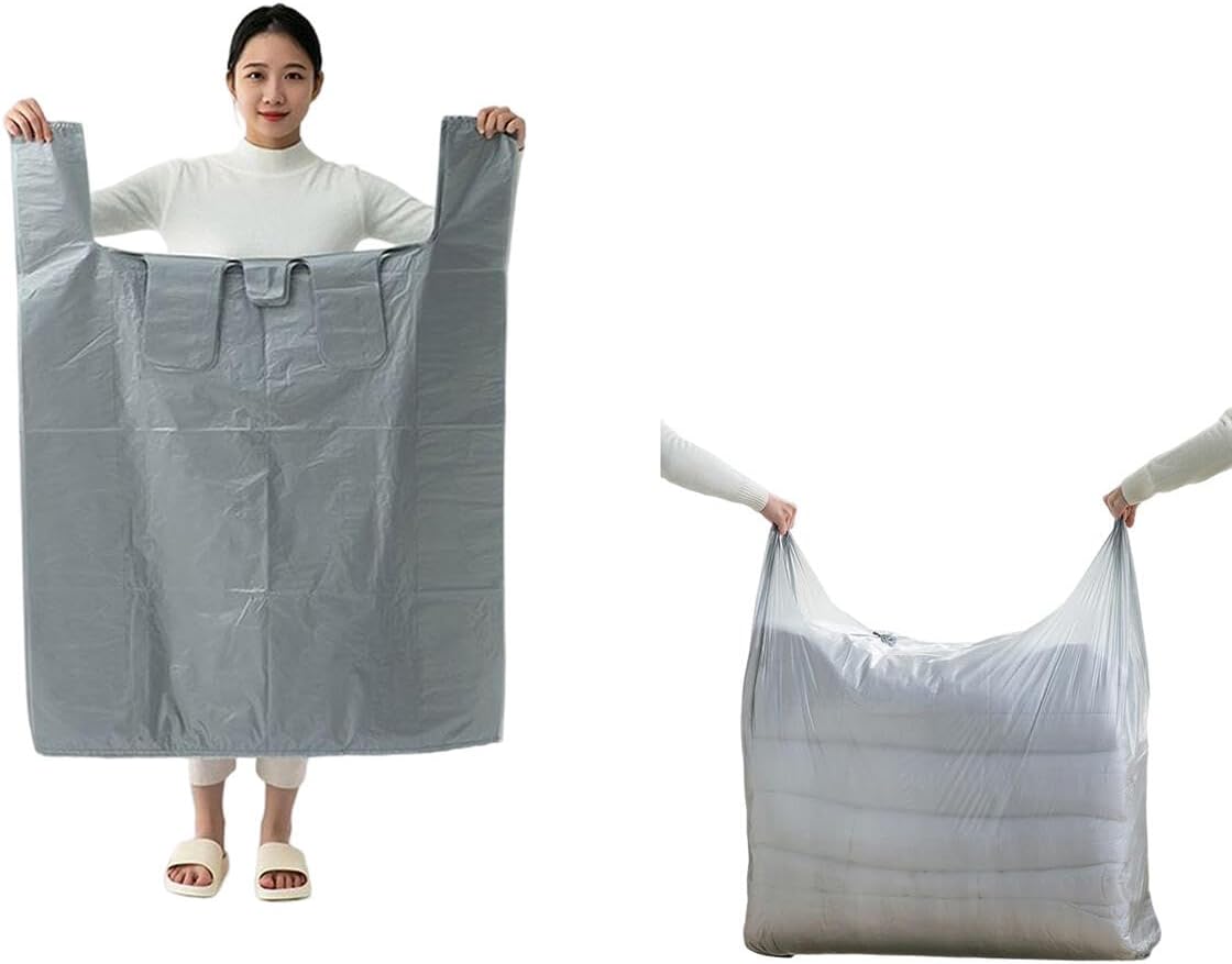 Goodern 10 PCS Extra-Large Capacity Packing Bag Set,Portable Blanket/Pillow Storage Bag with Handles Large Thickened Quilt Large Moving House Luggage Bags Moisture-proof Clothes Storage Bag-55 * 70CM