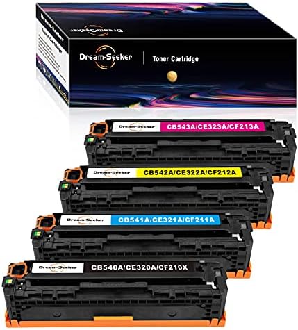 Dream-seeker Compatible con HP 125A/128A/131X CB540A CE320A CF210X Cartuchos  de Tóner para HP Color CP1215 M276nw M276n CM1312 M251nw CP1515 HP Laserjet  Pro CM1415fn CM1415fnw(4 Paquetes) - PREYCA