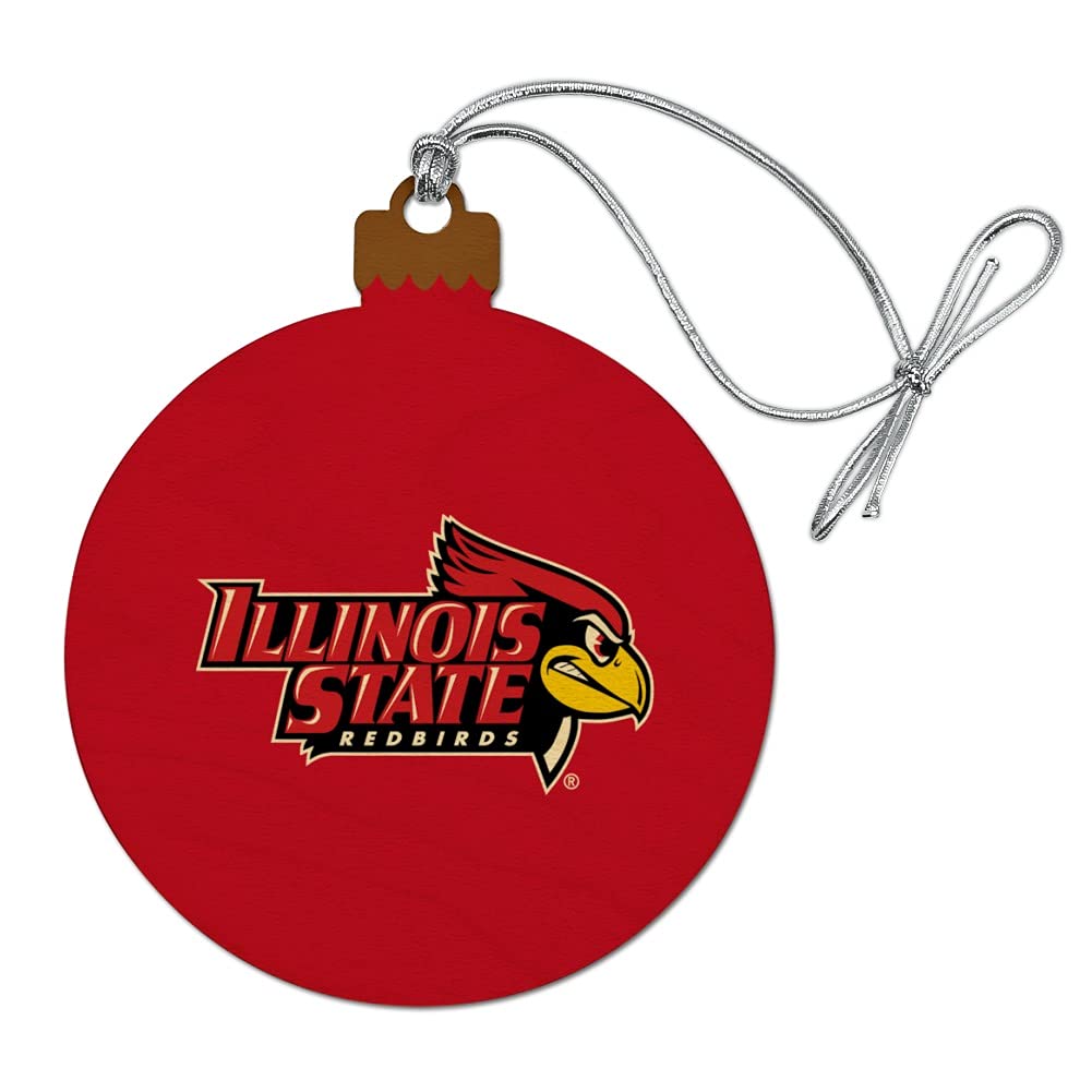 GRAPHICS & MORE Illinois State Primary Logo Wood Christmas Tree Holiday Ornament