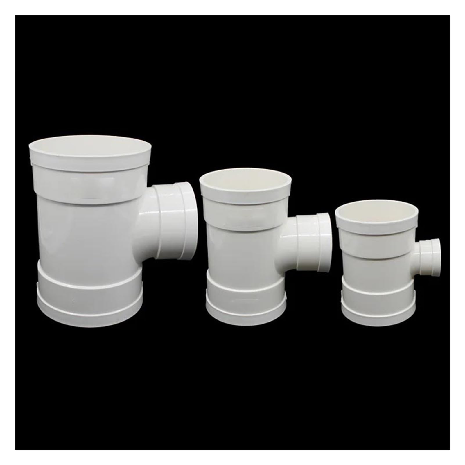Tubo Di Drenaggio A Tre Vie In PVC Bianco, Raccordo A T, Raccordi For Tubi Scarico, Accessori For Giardino, Cucina, 1 Pezzo(ID 200mm)
