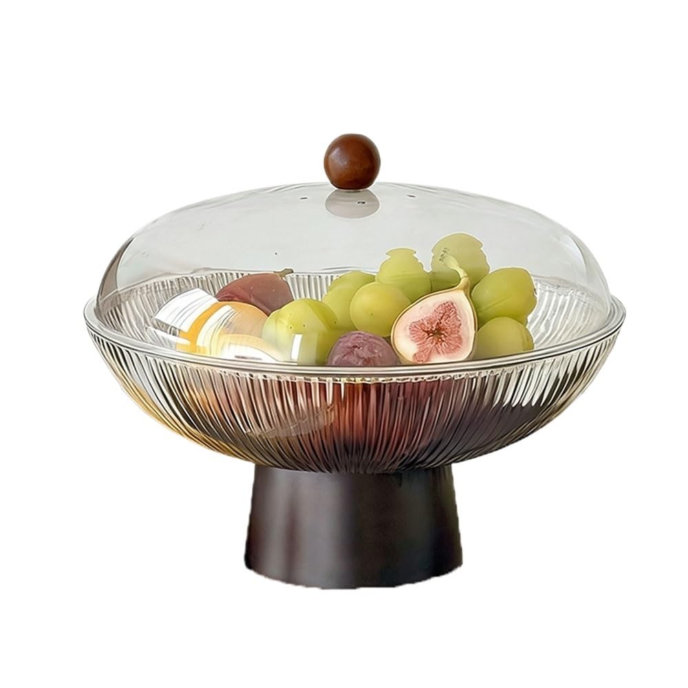 Frutero de plástico con tapa que protege tus alimentos del polvo