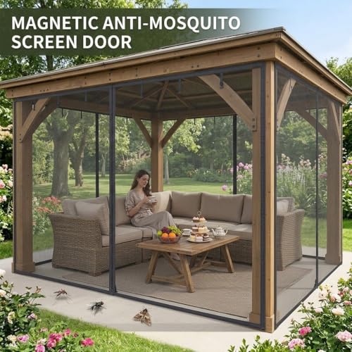 Moustiquaire de garage magnétique avec maille ultra fine haute résistance - 4