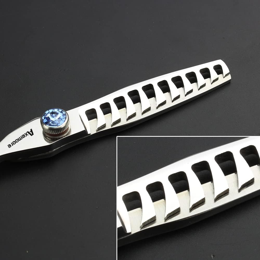 6/7/7.5/8/9 inch scissors silver professional hairdresser hair cut and trim diluted sharp 440C steel (6 inches, 2 pieces)