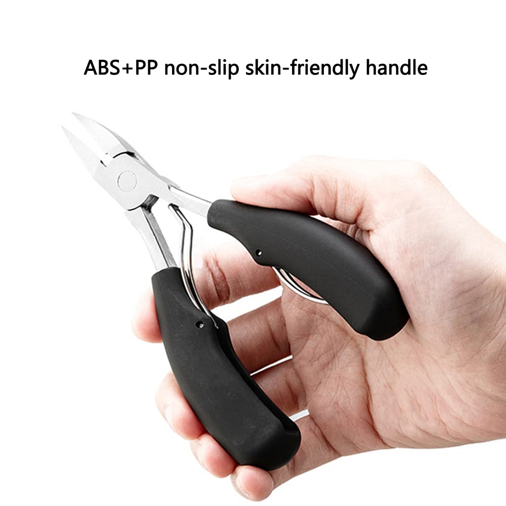 Zehennagelknipser Nagelknipser Nagelknipser, Nagelknipser-Set, scharfe Hochleistungs-Zehennagelknipser und Fingernagelknipser-Set for dicke Nägel und eingewachsene Zehennägel, geeignet for Männer, Fra