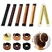 Produktbild 6 Pack Donut Hair Bun Maker Dutt Maker, Vegena Magic Twist Donut French Band für Damen DIY Hairstyle Tools