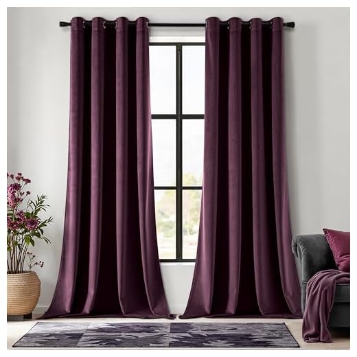 Elegant Insulated Velvet Curtain Panels