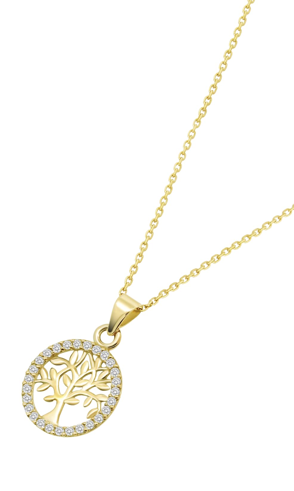 Time RoaD Collar HIN00171/45 Oro Arbol vida 45 cm Mujer