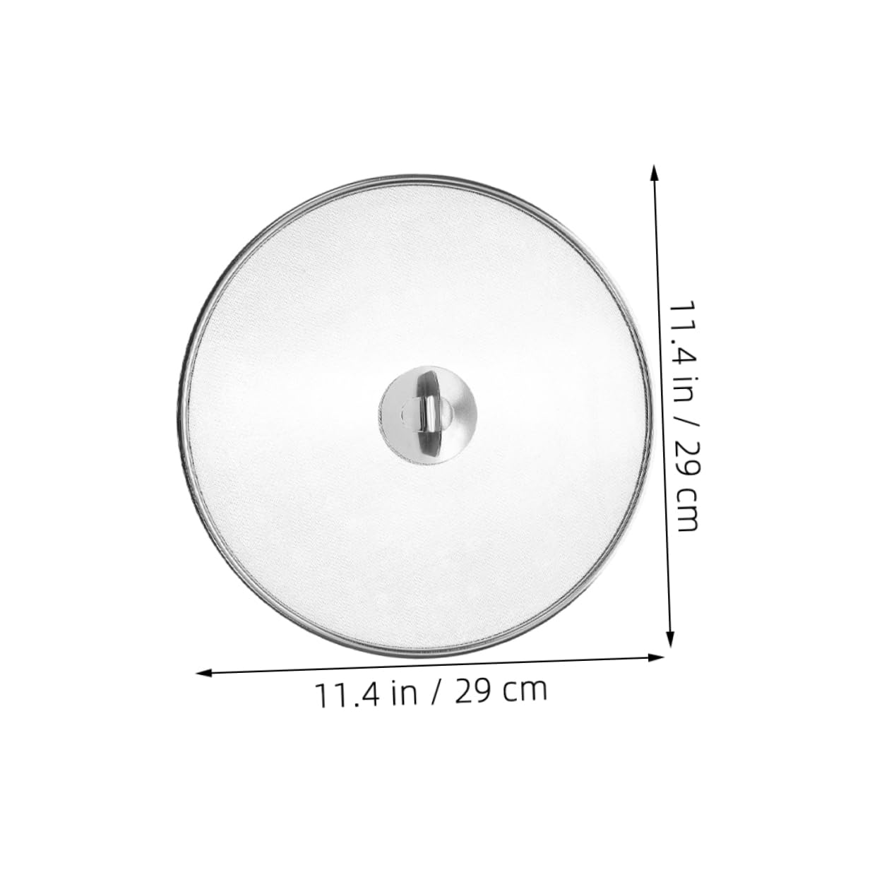 STOBAZA 2pcs Stainless Steel Oil Splatter Screens Grease Guard with Heat Resistant Knob for Frying Cooking Dishwasher Safe Versatile Kitchen Tool