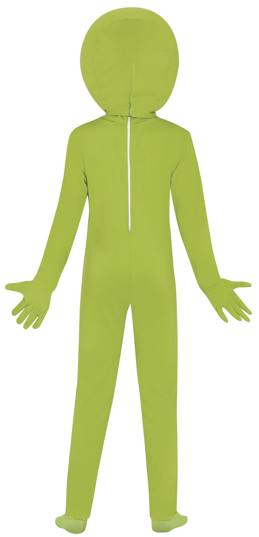 FIESTAS GUIRCA Green Alien Boys & Girls Fancy Dress Costume, Extraterrestrial Costume including Alien Head, Jumpsuit, Gloves - Image 3