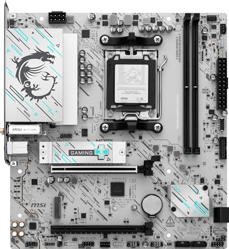 Image of MSI B840M Gaming WIFI6E Motherboard, mATX - Supports AMD Ryzen 9000 /8000 / 7000 Processors, AM5 - DDR5 Memory Boost 8000+ MT /s (OC), PCIe 4.0 x16, M.2 Gen4, Wi-Fi 6E, 2.5G LAN