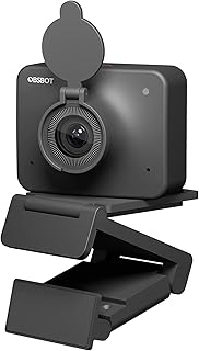 OBSBOT Meet AI-Powered Webcam 1080P 60FPS, AI Framing & Autofocus, Webcam with Background Bokeh, HDR Low-Light Correction, Microphone Noise Reduction, Web Camera for PC, Live Streaming, Meeting, etc.