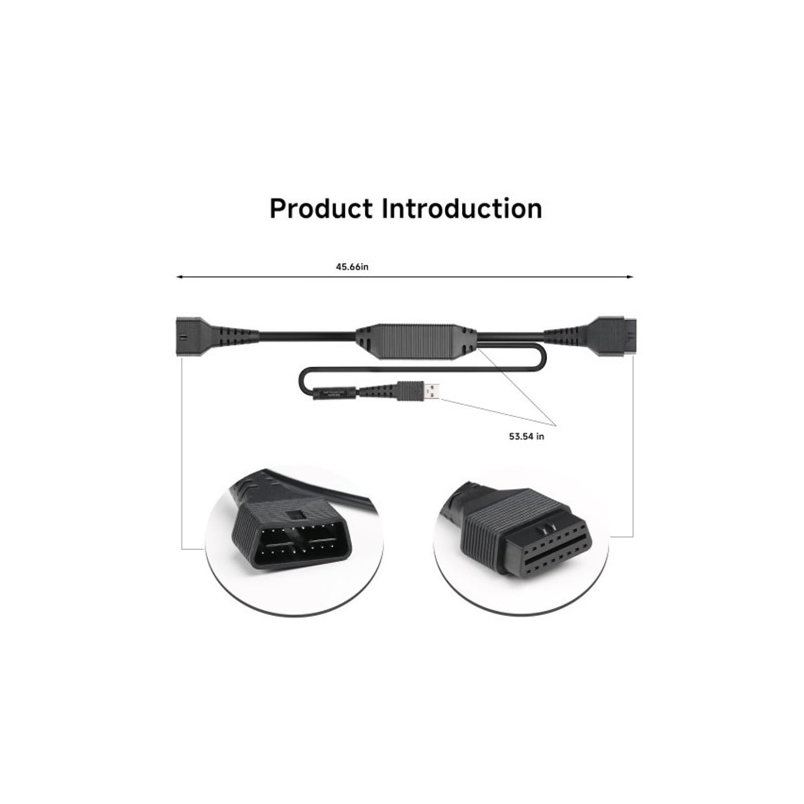 Cavo adattatore DOIP for dispositivi Bluetooth AUTO VII DR15 a OBD2 modulo di sicurezza del veicolo for strumento diagnostico for auto a 16 pin