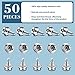 Boat Canvas Snaps Stainless Steel Screw Boat Cover Metal Snaps 3/8 Inch Socket Screw Stud Canvas Tool for Covers(50 Pcs)