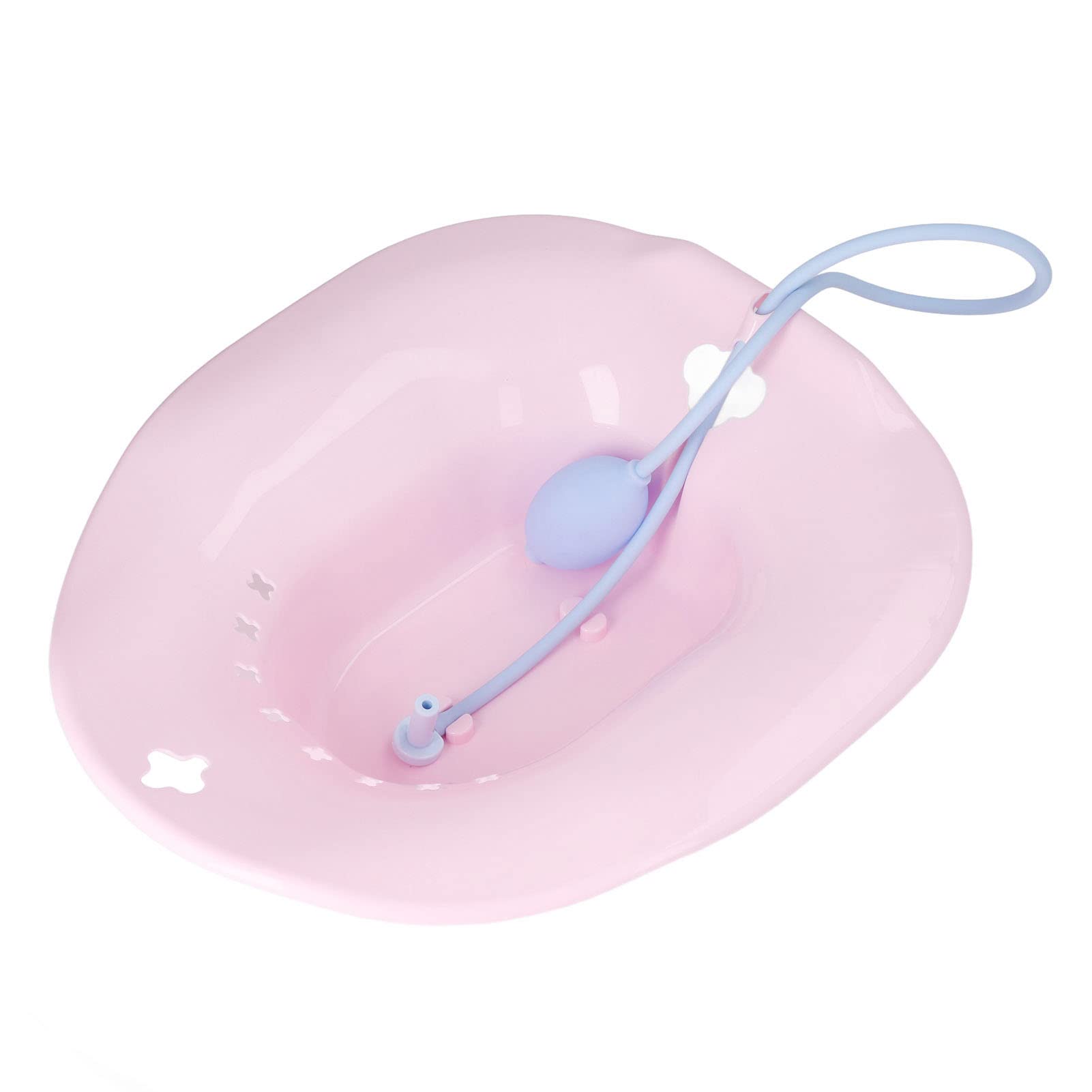 Hip Bath Sitz Bath nad toaletą Specjalna umywalka dla kobiet w ciąży Sitz Bath do toalety Hemoroidy Opieka poporodowa Różowy
