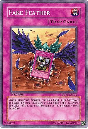 Amazon.com: Yu-Gi-Oh! - Fake Feather (RGBT-EN070) - Raging Battle - 1st  Edition