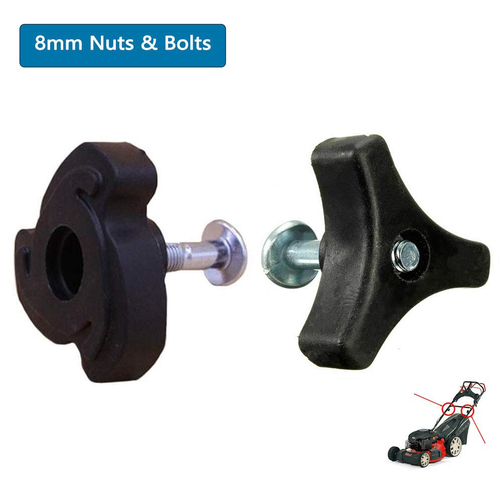 POIGNÉE PAPILLON UNIVERSELLE AVEC VIS M8 POIGNÉE DE TONDEUSE A Gazon Vis 90674480