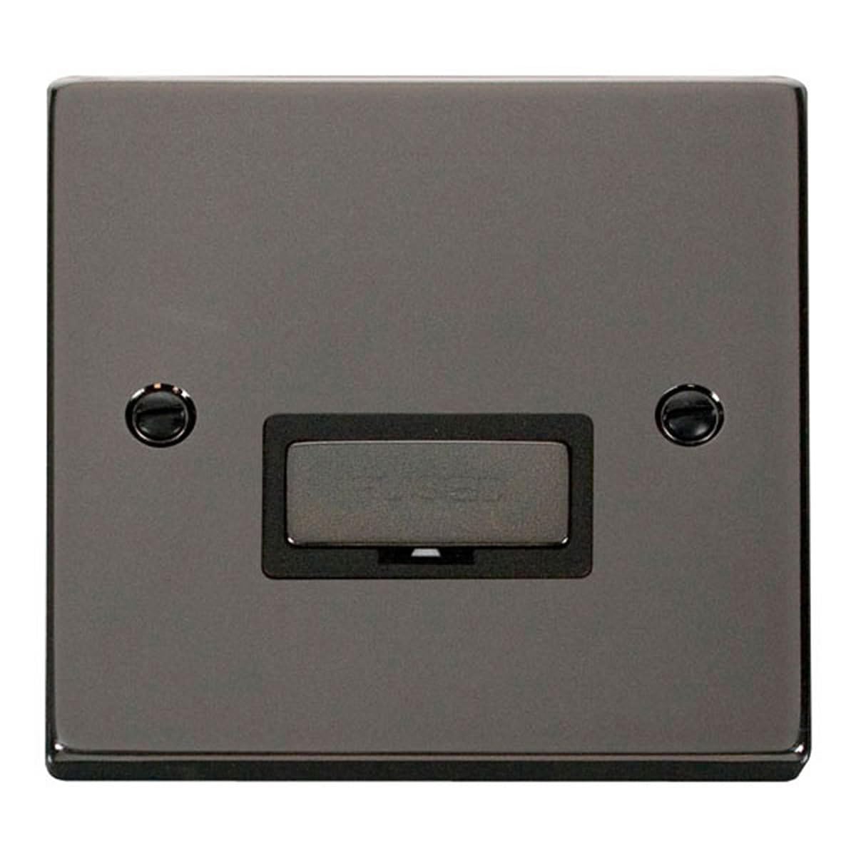 Click Black Nickel 13A Fused Ingot Connection Unit