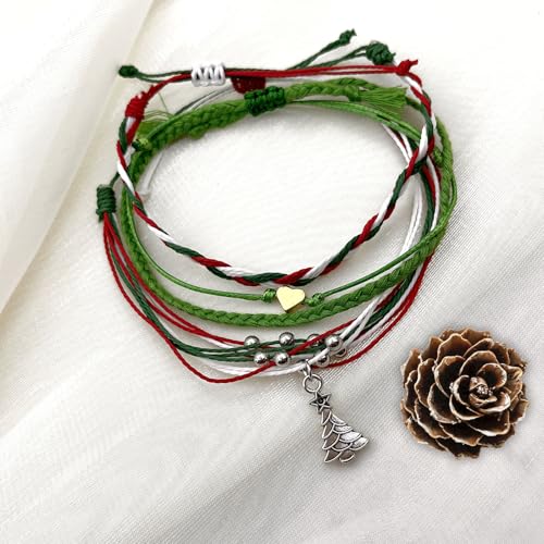 Image of Beach Summer Ankle Bracelet for Women Handmade Braided Adjustable String Anklets Waterproof Surfer Bracelet