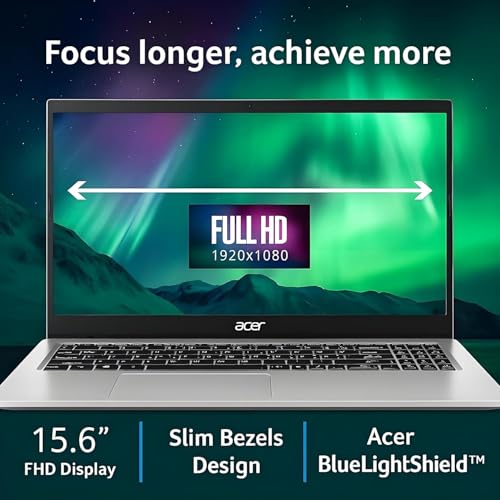 Image of Acer Aspire 15 Laptop for Home & Work, Intel Core 3 N355(Beat i7-1165G7), 15.6 inch FHD, 16GB DDR5 RAM, 1.1TB Storage(128GB UFS+512GB SSD+500GB External Drive),Wi-Fi 6, Windows 11, WOWPC Bundle, no Mouse