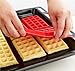 Waffle Mold Silicone Waffle Mold 4 Cavities Waffle Mold Silicone Waffle Maker Baking Tray Mold for Waffle Cake Chocolate Craft Candy Soap Baking,Square,2 Pack