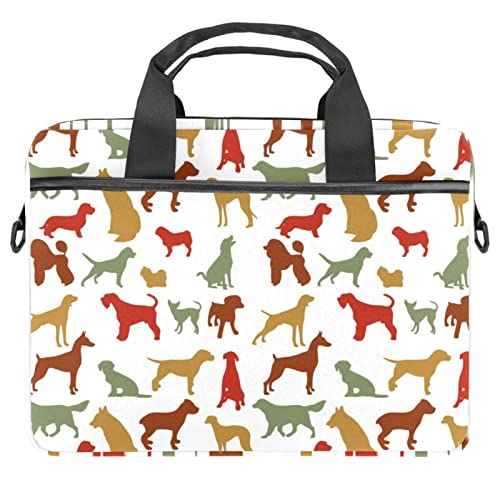 Sacoche ordinateur 13.3 pouces Alpaga au bureau et en cours - Housse bandoulière fantaisie Chien
