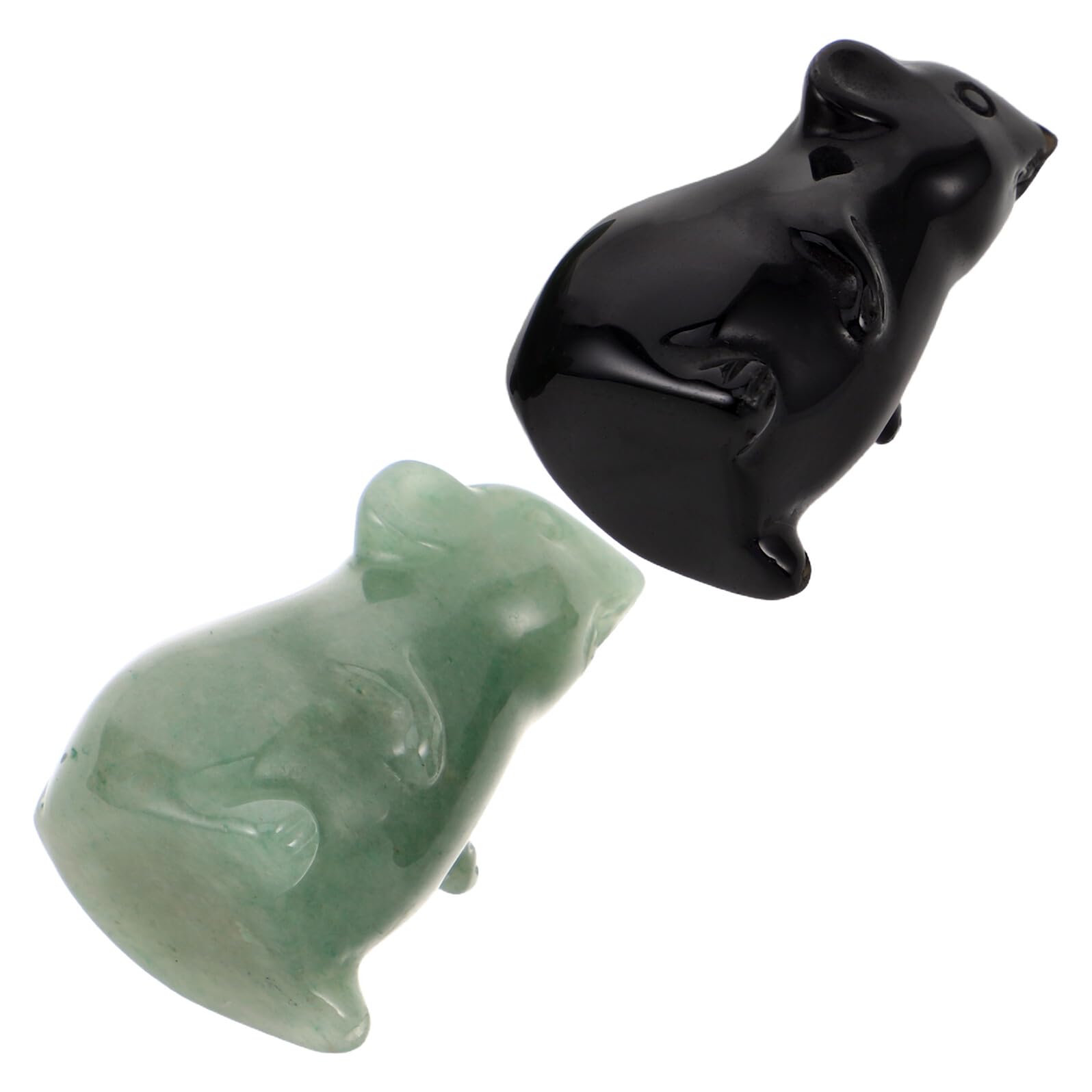 Figurines souris en cristal sculpté, l'éclat d'un souvenir intemporel