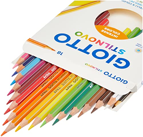 GIOTTO Stilnovo - Astuccio da 18 Matite a Pastello...