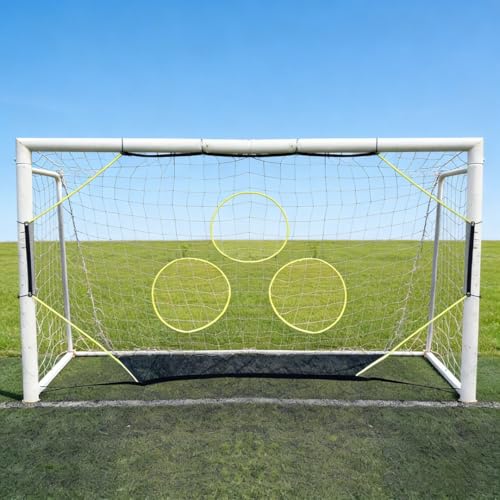 Soccer Goal Target Net with 7 Bright Scoring Target Zones,Soccer Shooting Training Aid, Soccer...