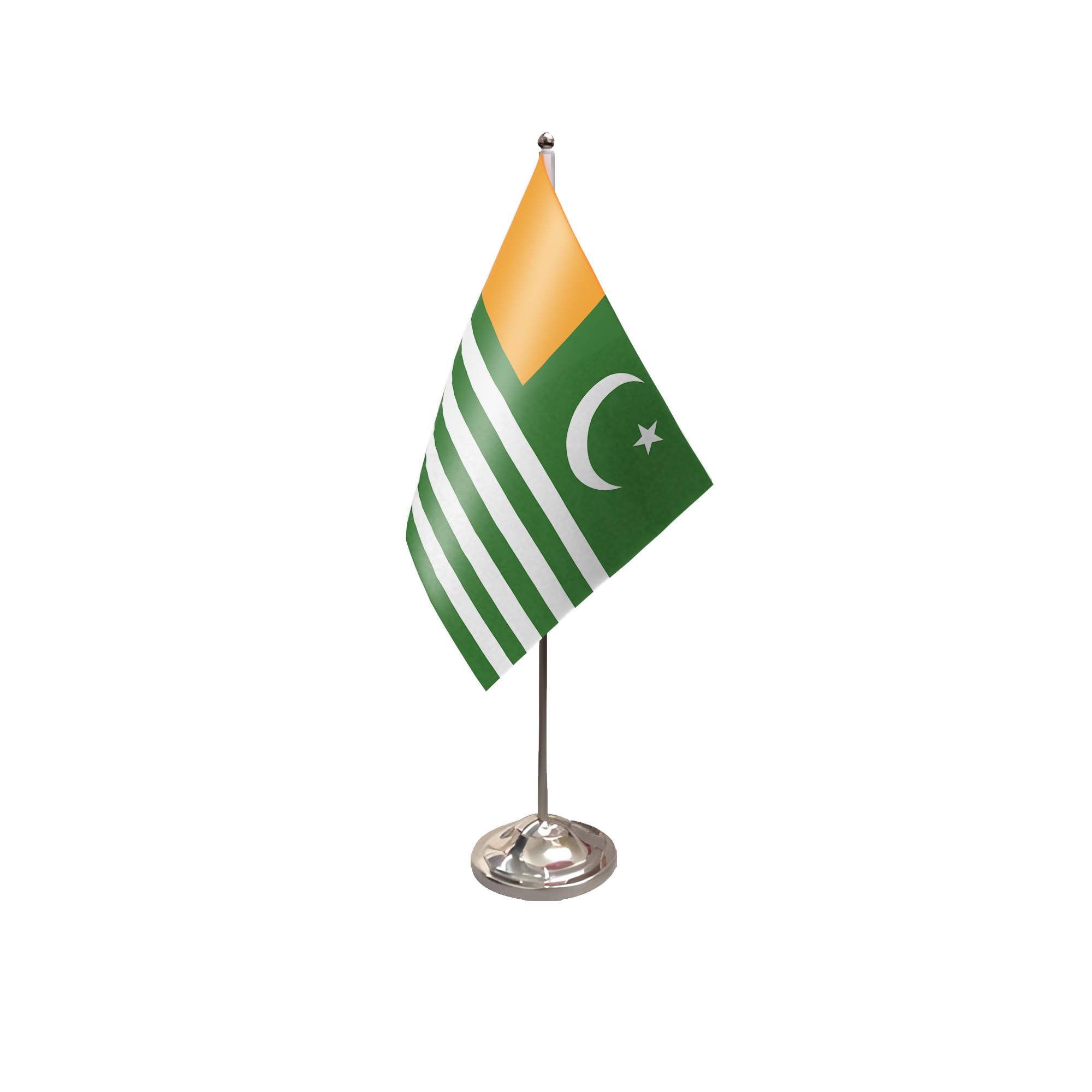 Flagtex Kashmir Satin Table Flag With Chrome Pole & Base