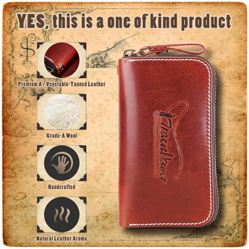 Leather Fly Fishing Wallet,Fly Boxes，Unique Fly Fishing Gift for Man dad Kids Husband Women2