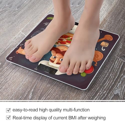 Báscula de baño digital con vidrio templado y pantalla LCD miniatura 5