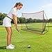 BELOWSYALER Portable Golf Practice Net 10ft X 7ft with Strong Frame for Indoor Outdoor Training