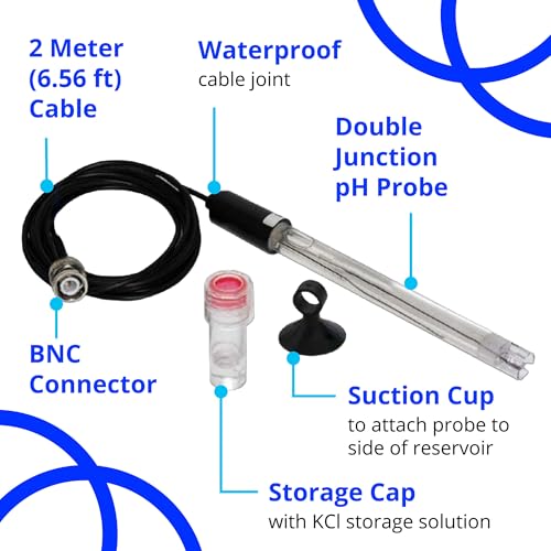 bluelab probph ph probe for water replacement electrode for meter monitor and controller with easy calibration tool for hydroponic system and indoor plant grow