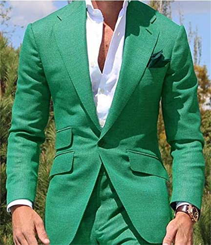 2 Pcs Men Suits(Jacket+Pants) Business Wedding Tuxedo Grooms Office Suits2